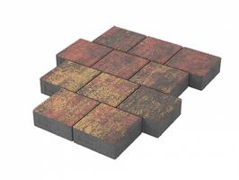  Тротуарная плитка Stellard Квадрат 200х200х60 мм Закат: внешний вид